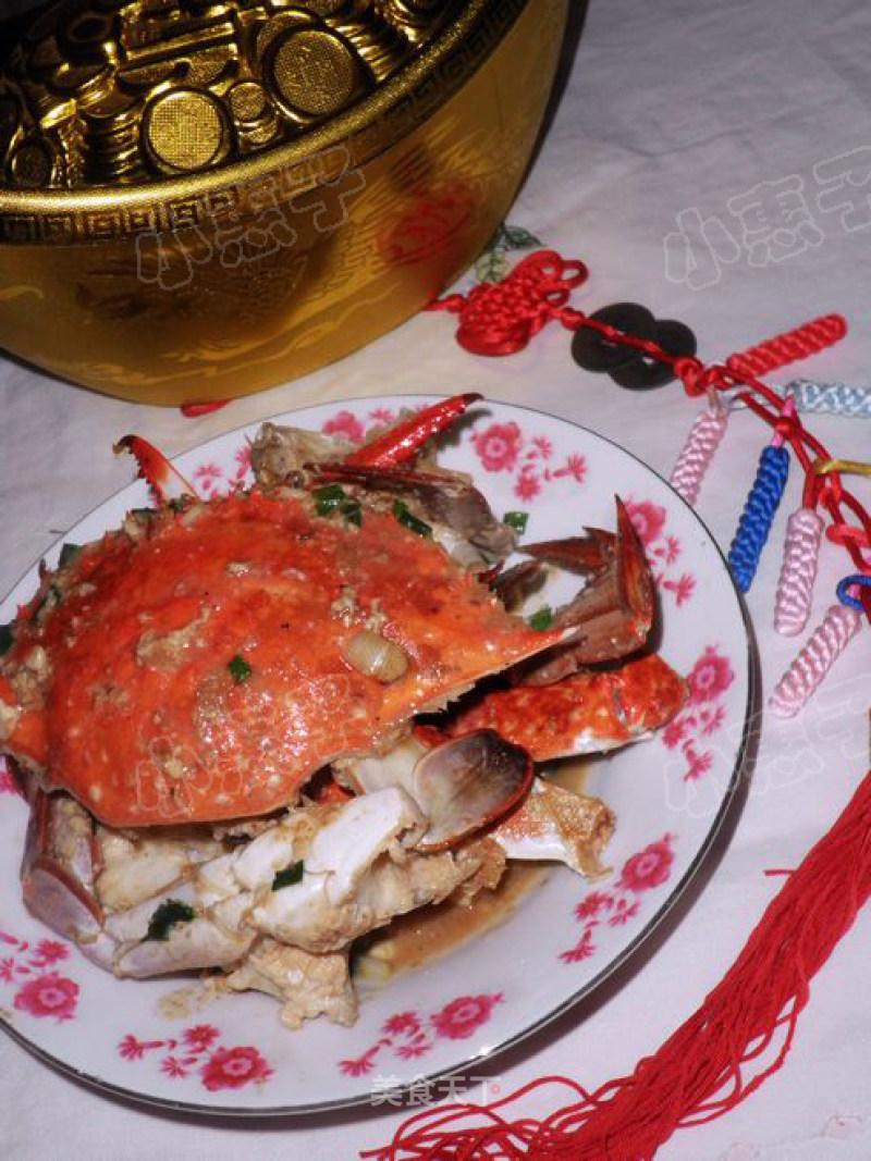 年菜之十二又鲜又香的-----葱爆大海蟹的做法