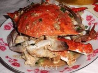 年菜之十二又鲜又香的-----葱爆大海蟹的做法步骤：6