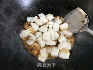 香辣蟹炒年糕的做法步骤：13