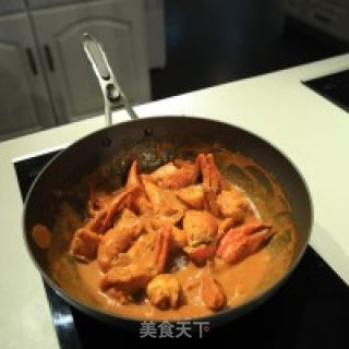 咖喱皇炒蟹的做法步骤：3