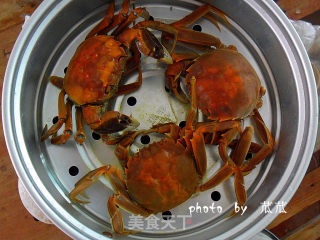 【美味】 清蒸大闸蟹的做法步骤：6