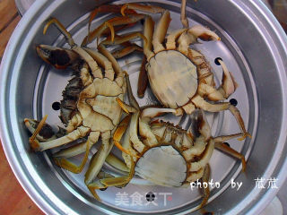【美味】 清蒸大闸蟹的做法步骤：7