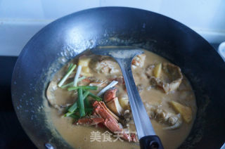 泰式咖喱蟹的做法步骤：12