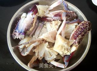 洋葱炒梭子蟹的做法步骤：3