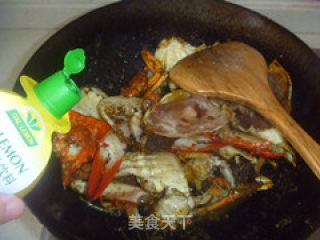 泰式咖喱炒蟹的做法步骤：12