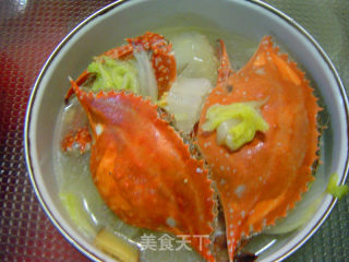 螃蟹白菜汤的做法步骤：6