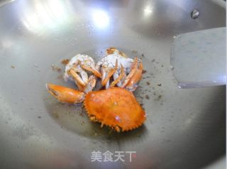 膏蟹炒韩国年糕的做法步骤：6