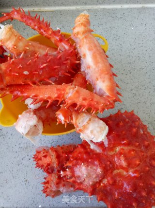 【天津】两吃帝王蟹的做法步骤：2