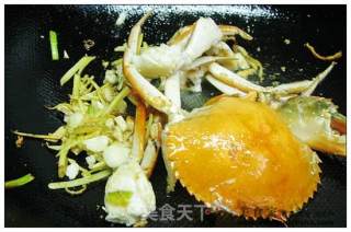 葱姜炒青蟹的做法步骤：4