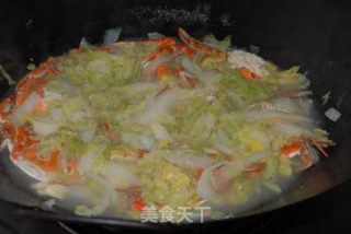 大口吃蟹------三眼蟹白菜汤的做法步骤：8