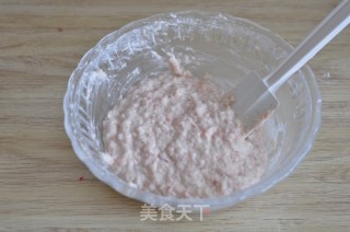 花朵虾肉饼的做法步骤：4