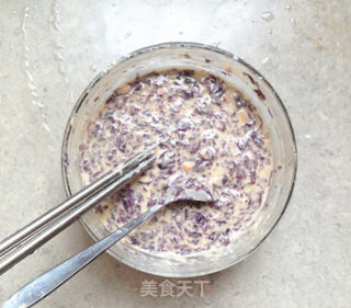紫菜虾米鸡蛋饼的做法步骤：3