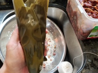 广式蛋黄香菇肉粽的做法步骤：21
