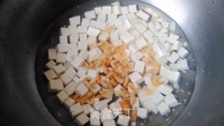 #春食野菜香#荠菜虾米豆腐羹的做法步骤：7