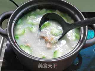 丝瓜香芋虾米粥的做法步骤：10