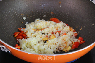 虾米蛋炒饭的做法步骤：5