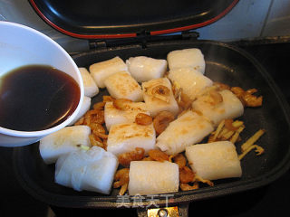 虾米香煎肠粉的做法步骤：9