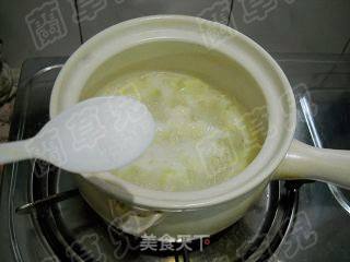 虾米卷心菜粥的做法步骤：6