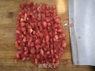 西红柿丝瓜补钙粥的做法步骤：13