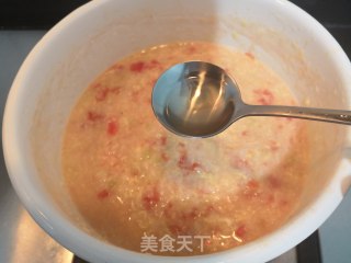 西红柿丝瓜补钙粥的做法步骤：24
