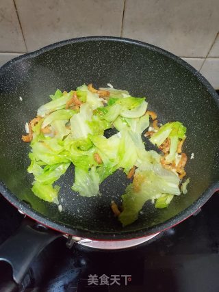 虾米炒西生菜的做法步骤：5