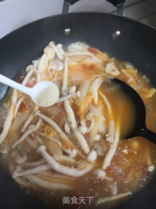 白菜松茸菇汤的做法步骤：8