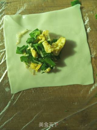 菲菜虾米春卷的做法步骤：5