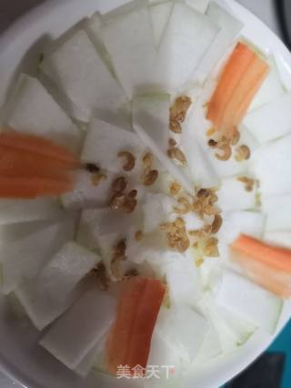虾米蒸冬瓜的做法步骤：3