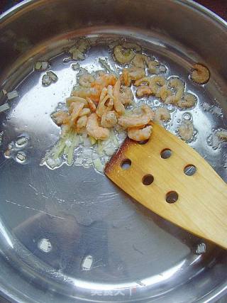 腐竹海米烧芥蓝的做法步骤：6