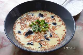 木耳虾米蛋羹的做法步骤：8