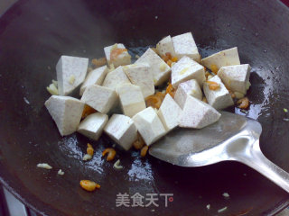 小白菜煮香芋的做法步骤：3