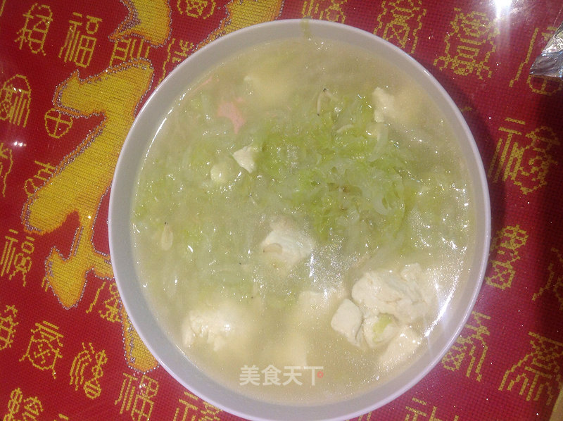 豆腐白菜汤的做法