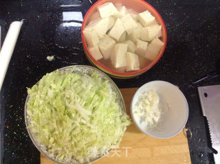 豆腐白菜汤的做法步骤：2
