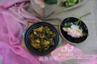 秋葵发菜豆腐煲的做法步骤：10
