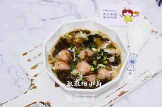 虾滑紫菜芙蓉汤的做法步骤：14
