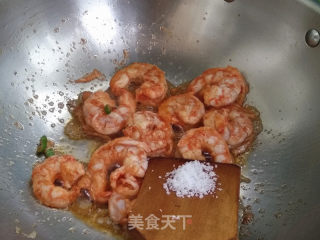 大虾烧芦笋的做法步骤：7