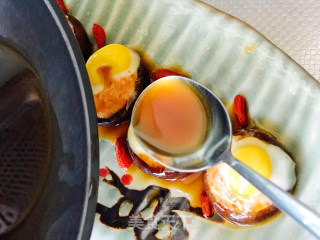 香菇虾酿鹌鹑蛋的做法步骤：9