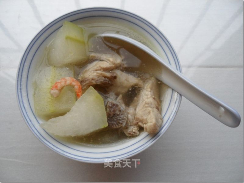 冬瓜虾米猪骨汤的做法