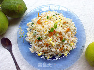 蟹子虾米蛋炒饭的做法步骤：12