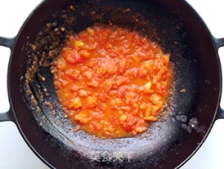 酸辣茄汁烩面的做法步骤：5