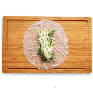 蔬菜海鲜春卷的做法步骤：16