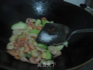 丝瓜炒虾米的做法步骤：7
