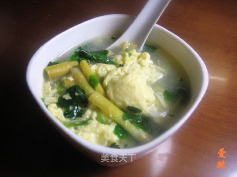 竹笋虾米蛋汤的做法