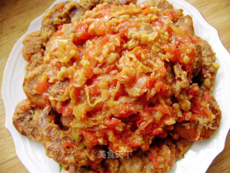 家常菜----西红柿炒虾米的做法