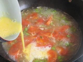 毛豆番茄蛋汤的做法步骤：4