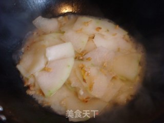 虾米炒冬瓜的做法步骤：5