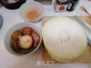 冬瓜虾米汤的做法步骤：1
