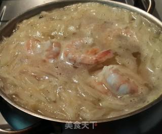 清肺虾仁萝卜丝汤的做法步骤：4