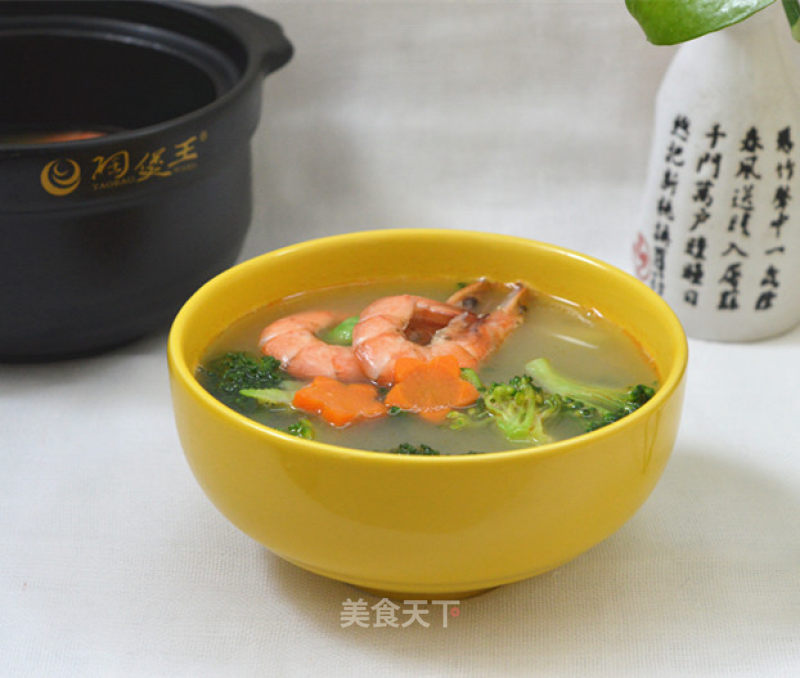 鲜虾蔬菜奶油汤的做法