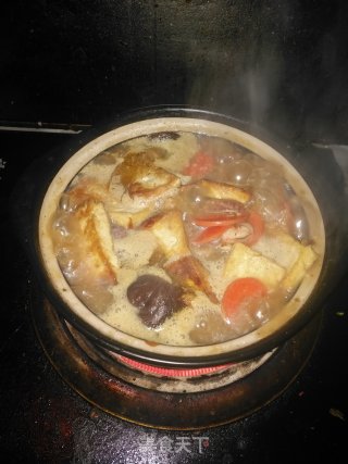 香菇虾米豆腐煲的做法步骤：18